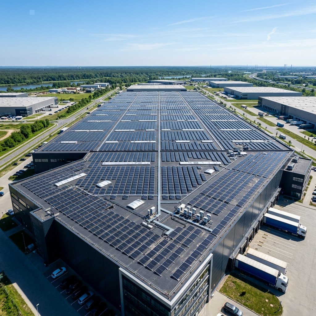 Utility-Scale Industrial Solar Station